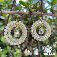 Load image into Gallery viewer, Crystal Circle Jewel Drops