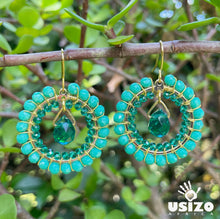 Load image into Gallery viewer, Crystal Circle Jewel Drops