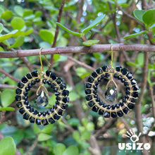 Load image into Gallery viewer, Crystal Circle Jewel Drops