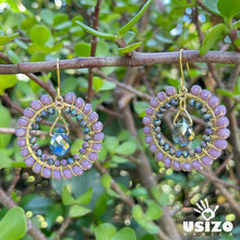 Load image into Gallery viewer, Crystal Circle Jewel Drops