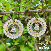 Load image into Gallery viewer, Crystal Circle Jewel Drops