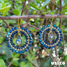 Load image into Gallery viewer, Crystal Circle Jewel Drops