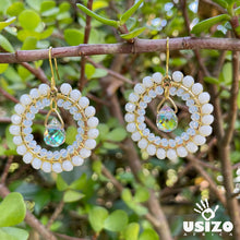 Load image into Gallery viewer, Crystal Circle Jewel Drops