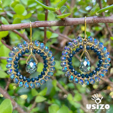 Load image into Gallery viewer, Crystal Circle Jewel Drops