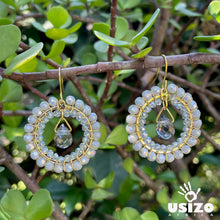 Load image into Gallery viewer, Crystal Circle Jewel Drops