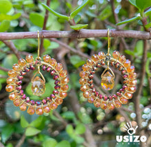 Load image into Gallery viewer, Crystal Circle Jewel Drops