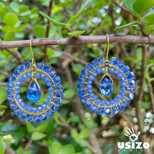 Load image into Gallery viewer, Crystal Circle Jewel Drops