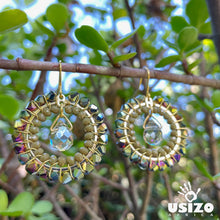 Load image into Gallery viewer, Crystal Circle Jewel Drops