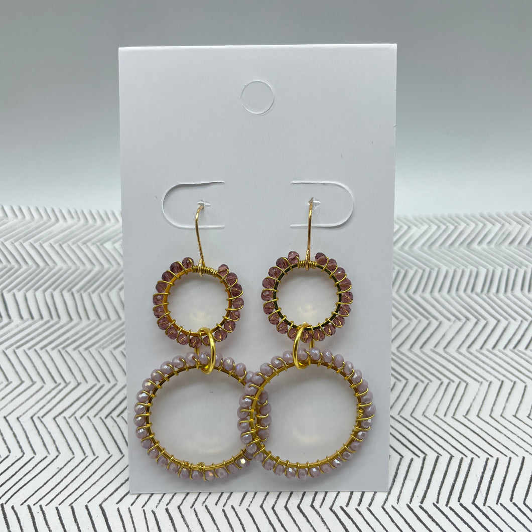 Eco 2 Ring Link Earrings