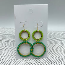 Load image into Gallery viewer, Eco 2 Ring Link Earrings