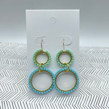 Load image into Gallery viewer, Eco 2 Ring Link Earrings