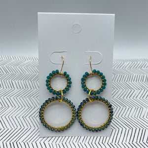 Eco 2 Ring Link Earrings