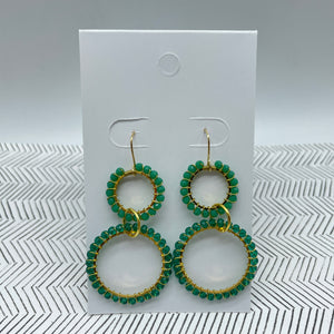 Eco 2 Ring Link Earrings