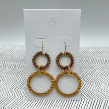 Load image into Gallery viewer, Eco 2 Ring Link Earrings