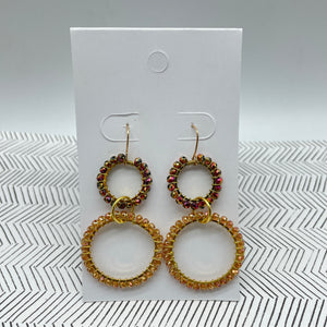 Eco 2 Ring Link Earrings