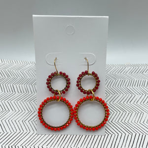 Eco 2 Ring Link Earrings