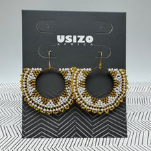 Load image into Gallery viewer, Zulu Beaded Half Circle Earrings