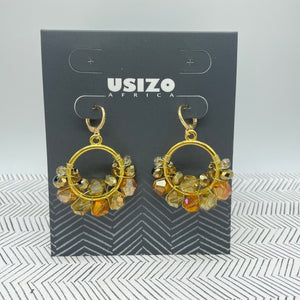 Queen Round Earrings