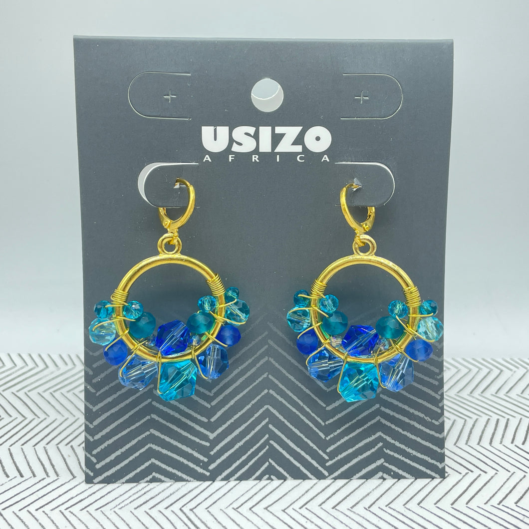 Queen Round Earrings