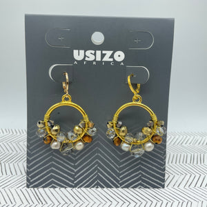 Queen Round Earrings