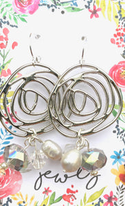 Jewlz Mod Rose Earrings