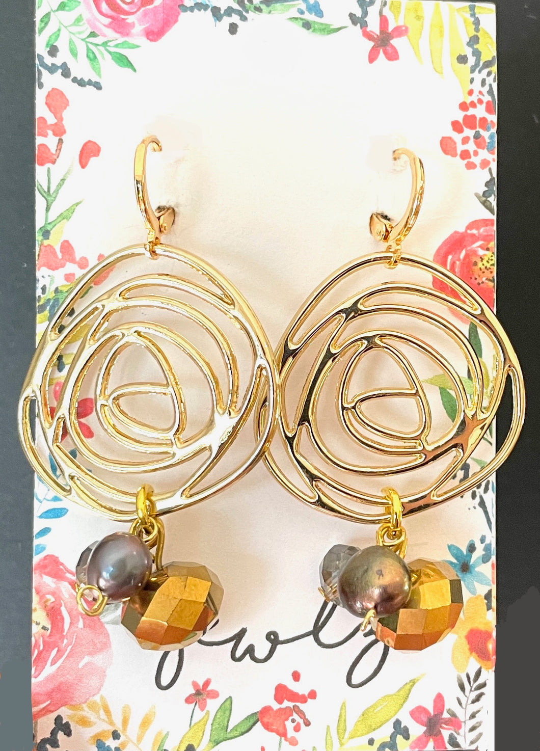 Jewlz Mod Rose Earrings