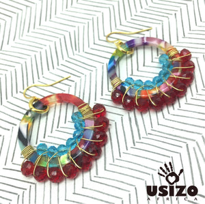 Multi-Colour Acrylic Hoops