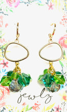 Load image into Gallery viewer, Jewlz Organic Green Earrings