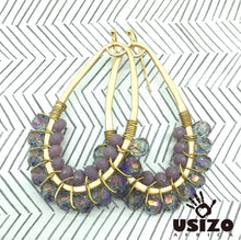 Load image into Gallery viewer, Drop Earrings Half Beaded