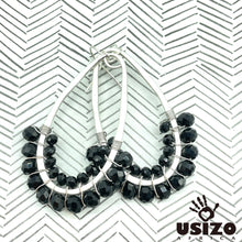 Load image into Gallery viewer, Drop Earrings Half Beaded