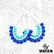 Load image into Gallery viewer, Drop Earrings Half Beaded