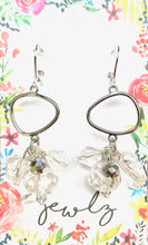Load image into Gallery viewer, Jewlz Organic Crystal Clear Earrings