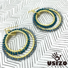 Load image into Gallery viewer, Lite Double Ring Earrings