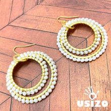 Load image into Gallery viewer, Lite Double Ring Earrings
