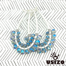 Load image into Gallery viewer, Drop Earrings Half Beaded