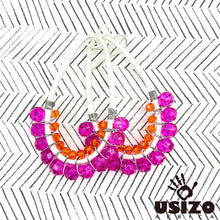 Load image into Gallery viewer, Drop Earrings Half Beaded