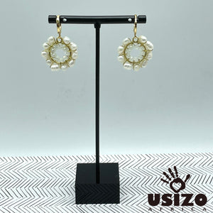 Baby O Pearl Circle Earrings