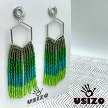 Load image into Gallery viewer, Hex Tassel Earrings