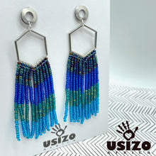 Load image into Gallery viewer, Hex Tassel Earrings