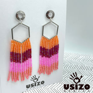 Hex Tassel Earrings