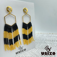 Load image into Gallery viewer, Hex Tassel Earrings