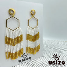 Load image into Gallery viewer, Hex Tassel Earrings