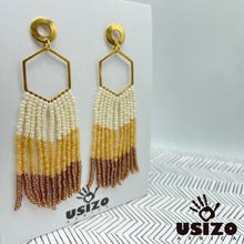 Load image into Gallery viewer, Hex Tassel Earrings