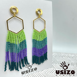 Hex Tassel Earrings