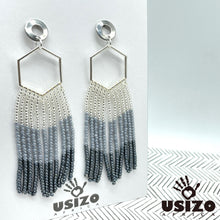 Load image into Gallery viewer, Hex Tassel Earrings