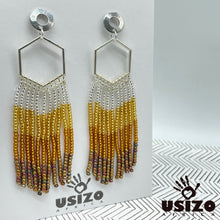 Load image into Gallery viewer, Hex Tassel Earrings