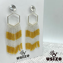 Load image into Gallery viewer, Hex Tassel Earrings