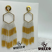 Load image into Gallery viewer, Hex Tassel Earrings