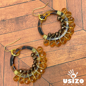 Safari Acrylic Hoops