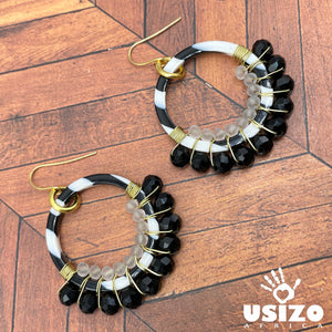 Safari Acrylic Hoops